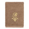 Linum Home Textiles 100% Turkish Cotton MONICA Gold Thread 3PC Embellished Towel Set - 4 of 4