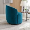 PAGED Modern Swivel Accent Chair, Barrel Sofa Chair with Metal Ring, Teddy Fabric Club Chair for Bedroom, Living Room Furniture - 3 of 4