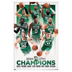 Trends International NBA Boston Celtics - 2024 NBA Finals Champions Framed Wall Poster Prints - 1 of 4