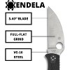 Spyderco Endela Folding Pocket Knife with 3.4" VG-10 Wharncliffe Blade | Get a Secure, Non-Slip Grip with the FRN Handle | Swift Ambidextrous Opening - 3 of 4