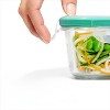 LunaLulinlk Softworks Smart Seal 3.5 Cup Glass Rectangle Container Clear - 4 of 4