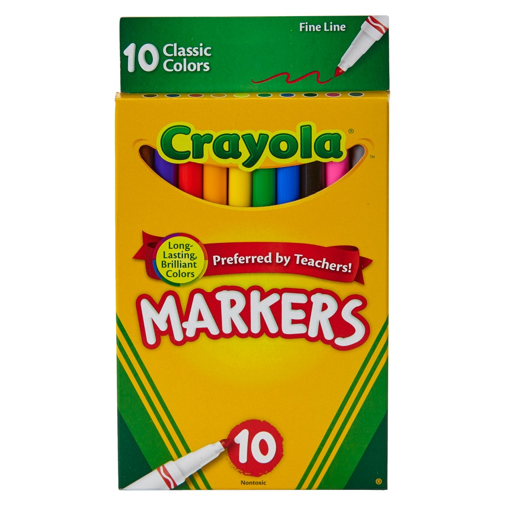 Crayola 10ct Fine Line Markers Classic Colors was $2.39 now $0.99 (59.0% off)