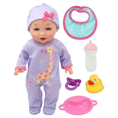 New Adventures Little Darlings: 12" Talking Playtime Doll - Purple