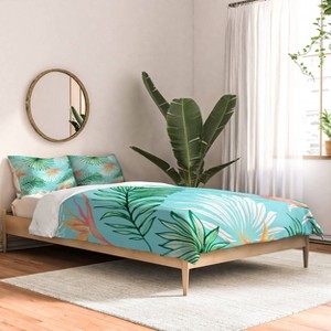 Deny Designs 83 Oranges Tropic Palm Queen/Full Comforter and Sham Set (2-3pc Set) - 1 of 4