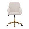 NicBex Adjustable Office Chair with Wheels,Modern Ergonomic Computer Chair,Swivel Velvet Upholstered Desk Chair for Adult, Student - 3 of 4