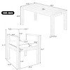Outdoor 7-Piece Dining Set, Dining Set with Table and Chairs, Dining Chairs with Acacia Wood Frame and Polyester Cushions-Coolbibila - 4 of 4