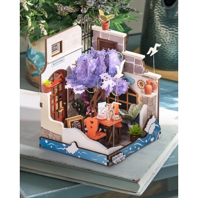 Robotime 3D Puzzles Kit Sea Holiday Restaurant Home Desk Bookshelf Decoration Birthday Gifts for Adult, Multicolored, 9.06"*7.56"*2.17"