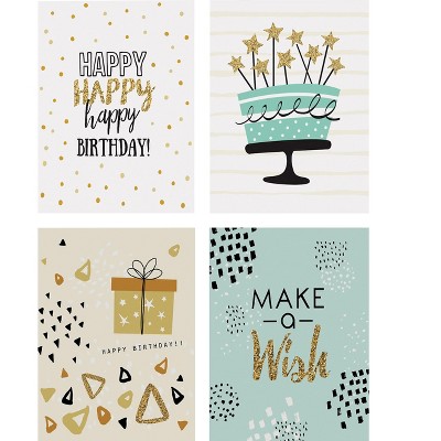 Better Office Birthday Cards with Envelopes 6" x 4" Assorted Colors 100/Pack 64530