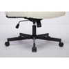 NicBex Office Chair with Adjustable Height Modern Rotatable Technical Fabric Vanity Chair Computer Chair with Wheels for Office, Study, Bedroom, White - 4 of 4