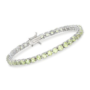 Ross-Simons 16.00-12.00 ct. t.w. Peridot Tennis Bracelet in Sterling Silver - 1 of 4