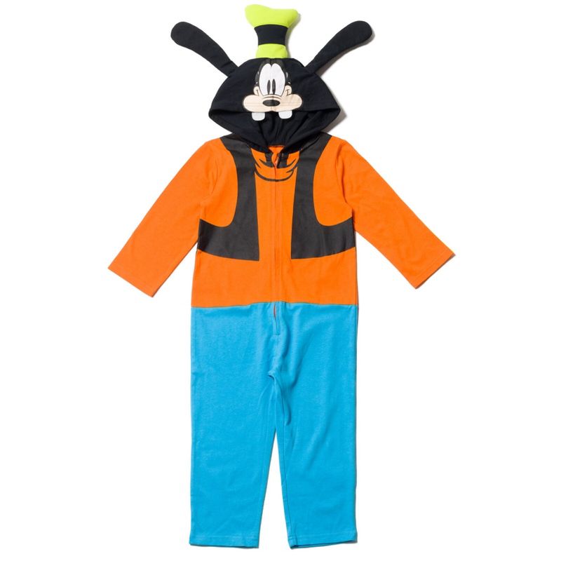Disney Mickey Mouse Goofy Pluto Zip Up Coverall Newborn to Big Kid, 1 of 8