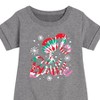 - Barbie - Holidays & Christmas Graphic Short Sleeve Fleece Dress - 2 of 4