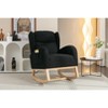 CAVINAS Velvet Glider Rocking Chair,Modern Upholstered Rocking Chairs with High Backrest,Nursery Accent Chair for Bedroom - 2 of 4