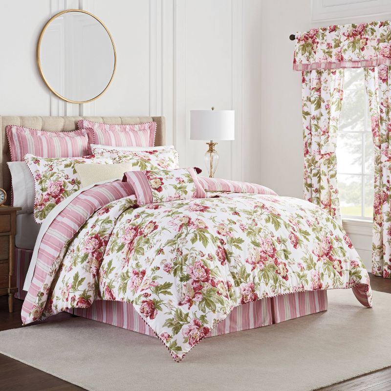 Forever Peony Comforter Set Berry - Waverly, 4 of 10