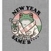 New Year, Same B**** Frog With Cocktail Adult Long Sleeve Hoodie - 2 of 2
