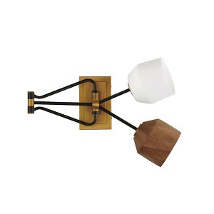Maxim Lighting Akimbo 2 - Light Wall Light in  Dark Bronze/Antique Brass - 1 of 4
