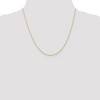 Black Bow Jewelry 0.7mm, 10k Yellow Gold, Cable Rope Chain Necklace - 2 of 4