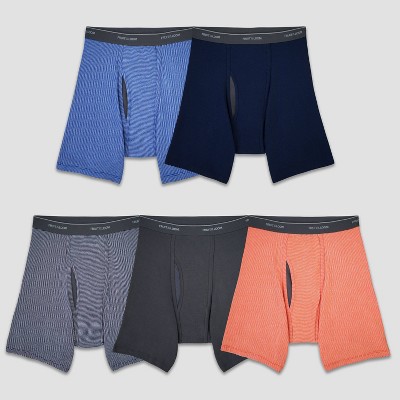 Stripes & Solids 2XL Fruit of the Loom Mens 4 Pack Boxer Brief