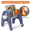 Easel for Kids, Toddler Easel with Building Block Table, Kids Standing Art Easel with Painting Accessories - 4 of 4