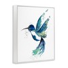Stupell Industries Modern Blue Hummingbird Flying Framed Giclee Art - 2 of 4