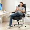Ora Maison Big and Tall Executive Office Chair, BIFMA-Certified Heavy Duty Desk Chair with Adjustable Lumbar Support, Wide Seat & Padded Armrests - 3 of 4