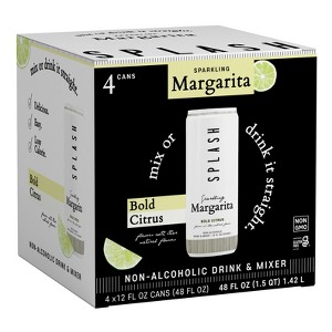 SPLASH Mixers Sparkling Margarita - 4-pack, 12 oz cans - 1 of 4
