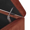 Lyngins Rectangular Storage Ottoman,Upholstered Storage Bench for Living Room,Velvet Foot Rest for Living Room,Bedroom,Entryway - 3 of 4