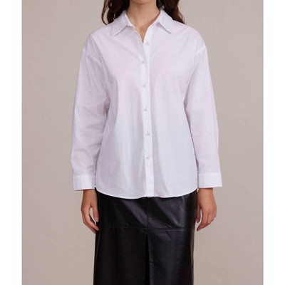 Women's Torin Collar Buttoned Top - LUCY PARIS