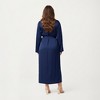 Anna-Kaci Lounge Women's Plus Size Long Robe Set with Soft Draped Silhouette and Smooth Flowing Fabric for an Layered Lounge Look - 4 of 4