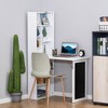 NicBex Home Office Desk 38.5" L Morden Foldable Writing Desk with Open Storage Shelves and Blackboard for Office, Study, Living Room - 3 of 4