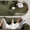 Coucheta 108" Boneless Sectional Cloud Couch Collection - L-Shape with Chaise, Corduroy Fabric, Modern Modular, No Assembly, Multiple Colors - 4 of 4