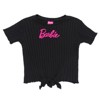 Barbie Cropped Ribbed T-Shirt and Flare Pants Outfit Set - 4 of 4