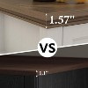 Vipbear Farmhouse Kitchen Sideboard Buffet with 3 Drawers and 4 Doors 65" Large Buffet Storage Cabinet,Coffee Wine Bar Cabinet for Living Room Kitchen - 3 of 4