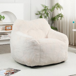 Lyngins Giant Bean Bag Chair with Armrests, Pre-Filled Lazy Chair with Removable Cover, Comfy Accent Chair, Bean Bag Sofa Chair for Adults & Kids - 1 of 4