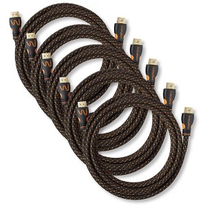 LegitWire 10 ft 4K High Speed HDMI Cables - 18Gbps HDMI 2.0 (4K @ 60hz HDR UHD 4:4:4 Chroma) - Ethernet - Locking Head,  HDCP 2.2, 28AWG, Gold Plated - 1 of 4