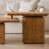 Racxily Square Coffee Table Set, Wood Square Table for Living Room, Office and Dining Room (Set of 2) - 4 of 4