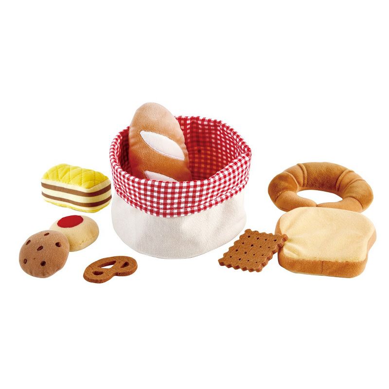 Hape Toddler Felt Fruit & Bread Baskets - Set of 2, 4 of 6