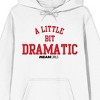 Mean Girls A Little Bit Dramatic Long Sleeve White Adult Hooded Sweatshirt - image 2 of 3