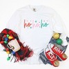 Simply Sage Market Women's Ho Ho Ho Colorful Long Sleeve Garment Dyed Tee - 3 of 4