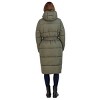 Women's Long Puffer Jacket Coat with Hood - S.E.B. By SEBBY - 4 of 4