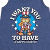 - Garfield - Want You To Have A Happy Fourth Graphic Sleeveless Aline Dress - 2 of 4