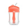 LunaLulinlk Baby’s First Straw Cup, Training Cup with Weighted Straw, Coral, 6m+ - 3 of 4