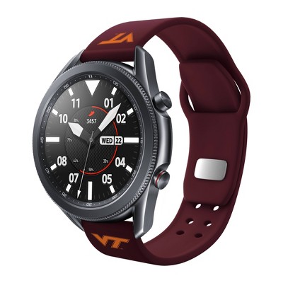 NCAA Virginia Tech Hokies Samsung Watch Compatible Silicone Band - 20mm