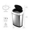 SEVOBAL Indoor Trash Cans Bedroom or Bathroom Automatic Touchless Infrared Motion Sensor Trash Can, 11 Gal 42L, Silvery, 16.5"*11.5"*24.1" - 3 of 4