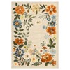 Washable Floral Area Rug Living Room Rug, Foldable Soft Indoor Carpet for Bedroom, Office & Dinning Room - 3 of 4