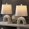 JONATHAN Y Zadie Scandinavian Minimalist Ceramic Arch LED Table Lamp - 2 of 4