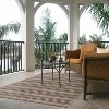 7'10"x10' Lake Stripe Outdoor Rug Navy - Threshold™: Weather-Resistant, UV Protected, Woven Polypropylene - image 4 of 4