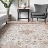 Vintage Area Rugs Washable Medallion Floor Cover with Non-Slip Backing - 4 of 4