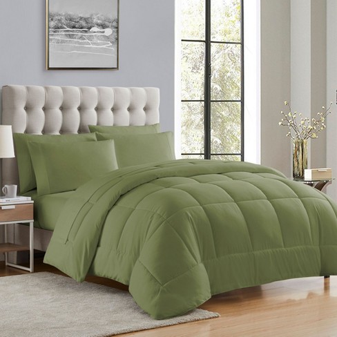 All Season Bed-in-A-Bag Solid Color Comforter & Sheet Set Ultra Soft Bedding by Sweet Home Collection® - image 1 of 4