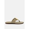 Kathleen Buckle Embellished Slip On Thong Sandals - image 2 of 4